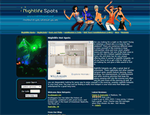 Tablet Screenshot of nightlifespots.net